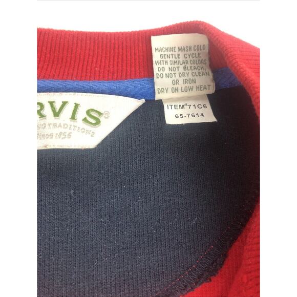 Orvis Men's Shirt Long Sleeve Pullover 1/4 Zip Sweater Red Heavyweight Large - Picture 8 of 15